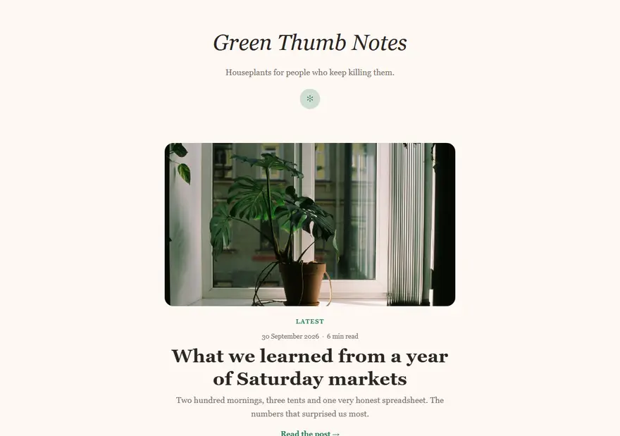 Journal template